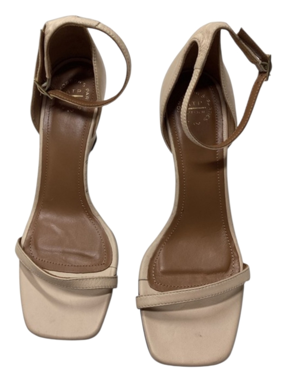 ATP Atelier Morcone Nappa Wedge In Beige Tan Size EU 38